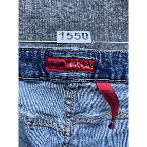 Guess Jeans Mens 30 Blue Vermont Slim Denim Medium Wash 5-Pocket Zip - Picture 8 of 13